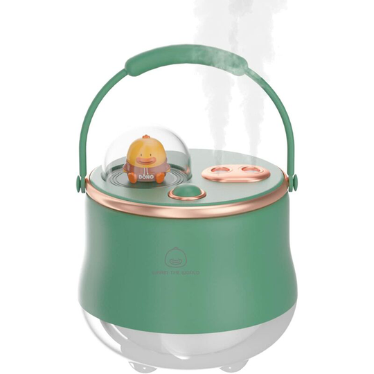 Ilovemilan - Cool Mist Humidifier 400ml Portable Mini Humidifier with Dual Jet Adjustable Personal Humidifier for Kids Room Office Home Green