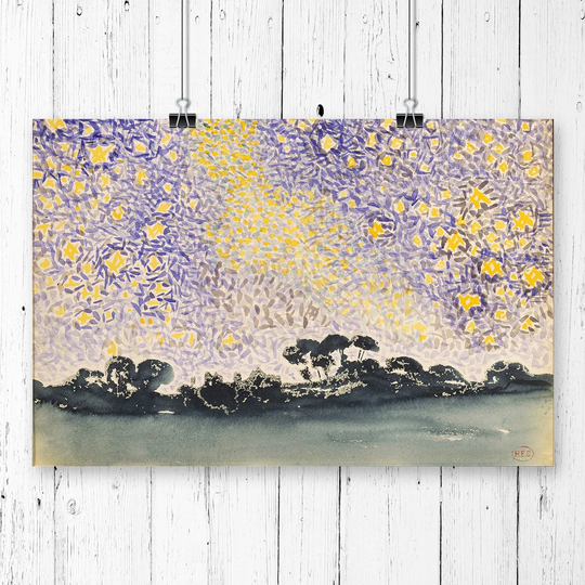 'The Night Sky' by Henri-Edmond Cross Graphic Art