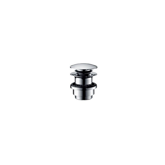 Push-open click-clack waste set for basin and bidet mixers, Chrome (50100000) - Hansgrohe