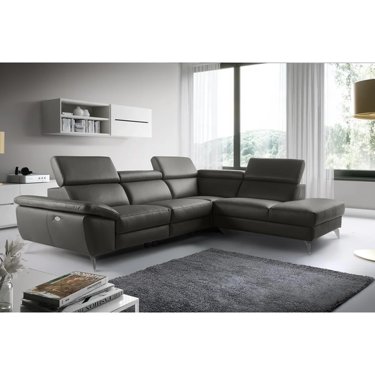 La Crosse Genuine Leather Corner Sofa