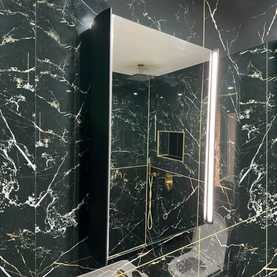 700X500 Titan Mirror Cabinet With Ambient LED Lighting