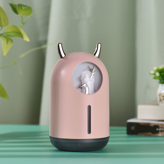 Asupermall - Portable usb Cool Mist Humidifier 600ML Aroma Essential Oil Diffuser with 7 Kinds of led Light Desktop Air Humidifier for Home