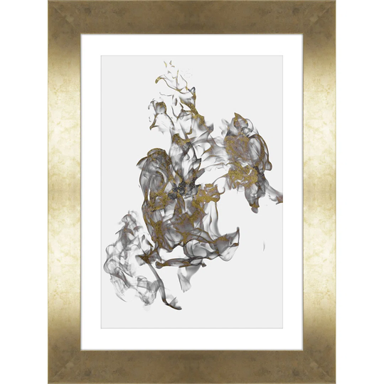 Golden Smears No.2 - Picture Frame Graphic Art