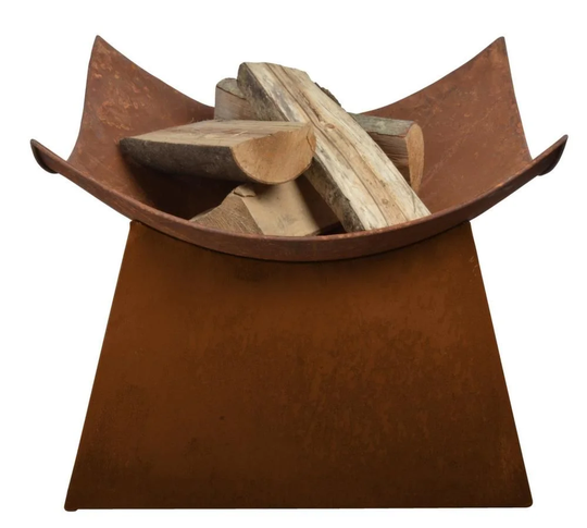 Square Basin With Rusty Appearance