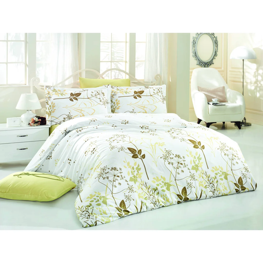 Bernardo Green 100% Cotton Duvet Cover Set