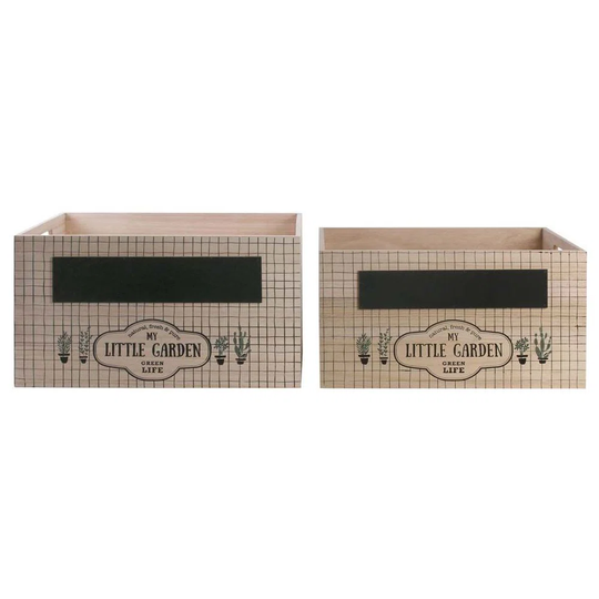 My Little Garden Slate Wooden Nesting Boxes (Set Of 2)