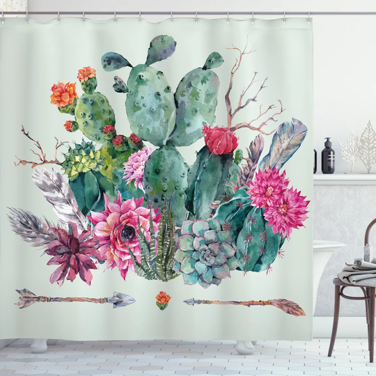 Berencsi Polyester Shower Curtain Set