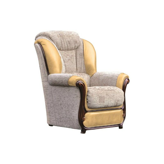 Texas Armchair Genuine Italian Leather Fabric Offer