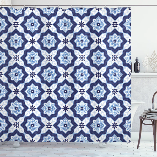 Biansco 13 Piece Polyester Shower Curtain Set