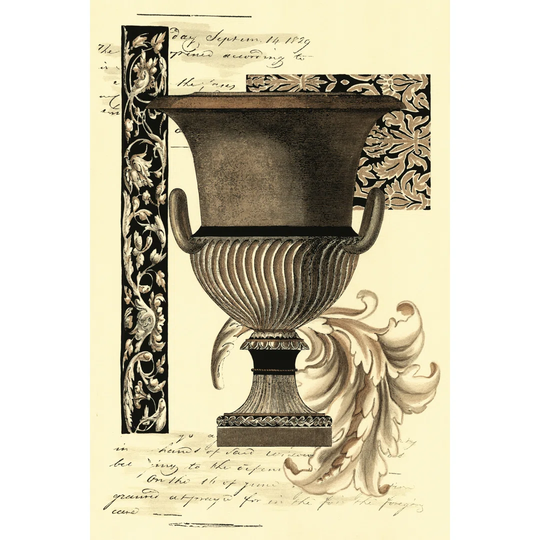 Transitional Sepia Urn II (U) by Vision Studio - Wrapped Canvas Graphic Art