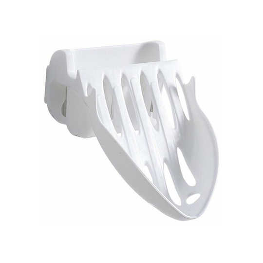 Perlerare - 1 Punch Free Storage Rack Bathroom Adhesive Drain Wall Mounted Soap Dish Soap Holder Bathroom Soap Dish White
