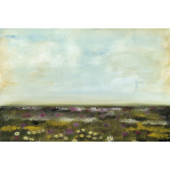 Floral Fields I - Wrapped Canvas Painting