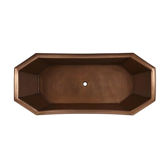 1700mm x 890mm Clawfoot Double Slipper Bathtub
