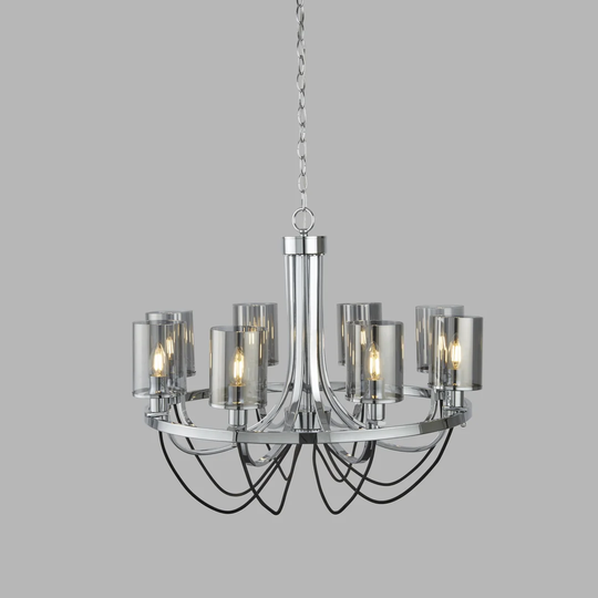 Cheung 8-Light Wagon Wheel Chandelier