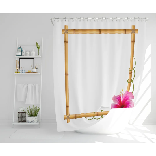 Eirwen 2 Piece Polyester Shower Curtain Set