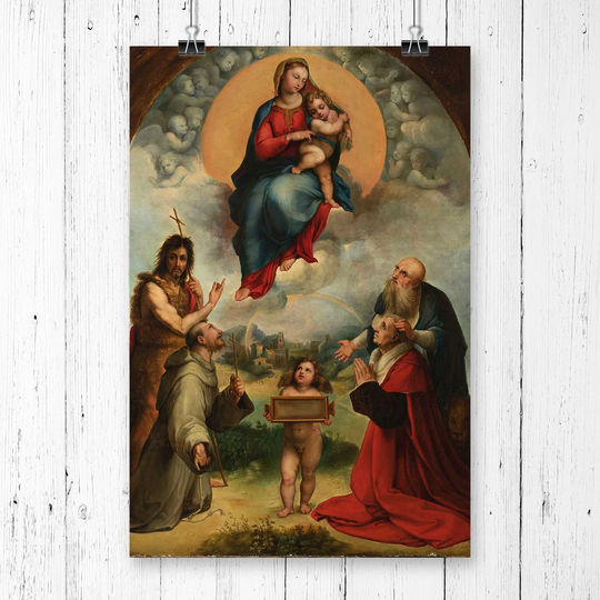 'Madonna of Foligno' by Raphael Painting Print