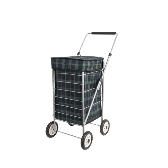 100cm H x 45cm W x 62cm D Tartan Hand Truck Trolley