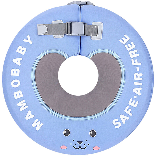 Mambobaby B502 Non-Inflatable Float Neck Ring Head Float Swimming Ring Toys Swim Trainer for Pool Bathtub 6-12 Months Infants