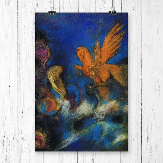 'The Lighter of Dreams' by Odilon Redon Painting print