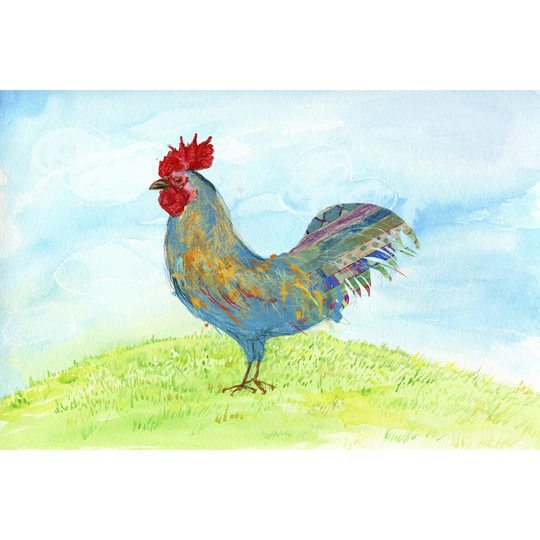 Meadow Rooster by Ingrid Blixt - Wrapped Canvas Art Prints