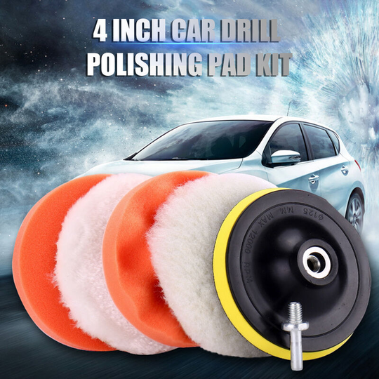 Superseller - Car Foam Drill Buffing Pad Polishing Pad Kit 6 Pcs 4 Inch Car Buffer Polishing Kits