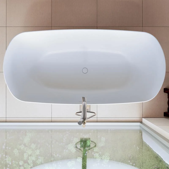 Island Bathtub In Solid Surface RIHO BILO 165X77x54 Cm