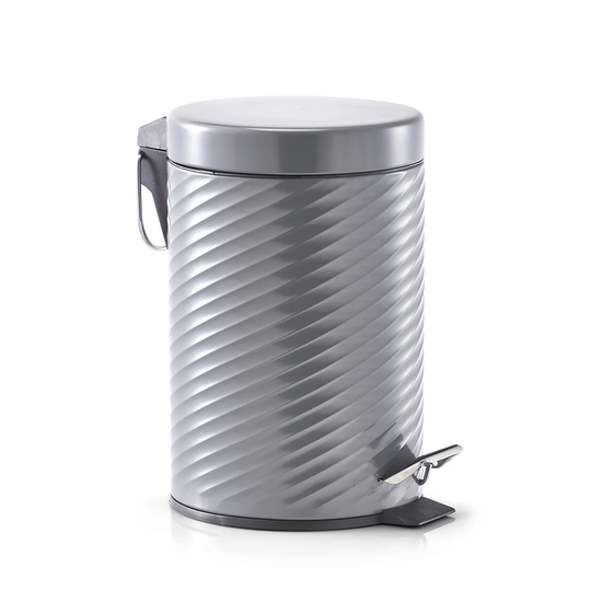 Myria Anthracite Metal 3 Litre Step On Rubbish Bin