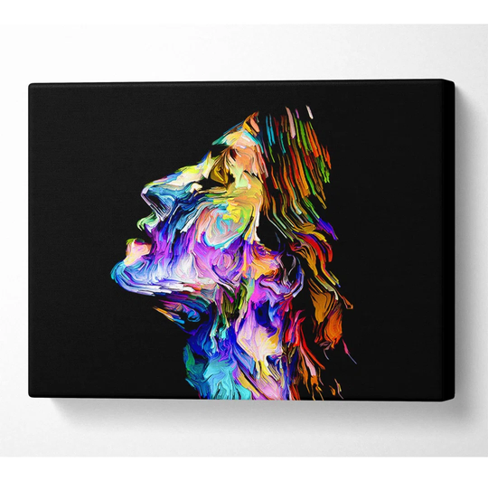 The Contemporary Leaf and Rainbow - Wrapped Canvas Graphic Art