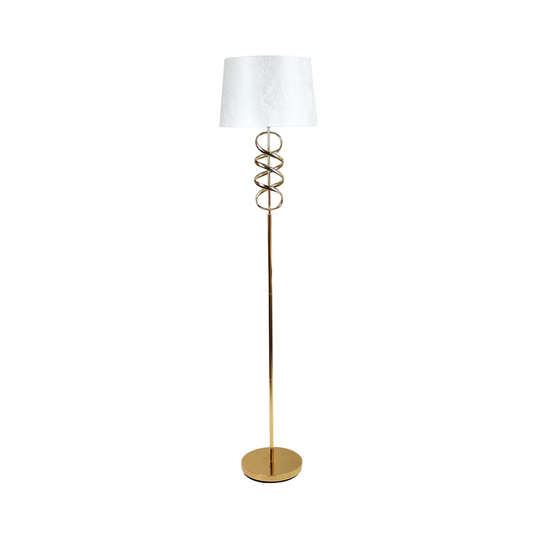 Opheim Luxury Floor Lamps for Living Room, 159cm Bedside Floor Lamp with Metal Base and Silk Shade