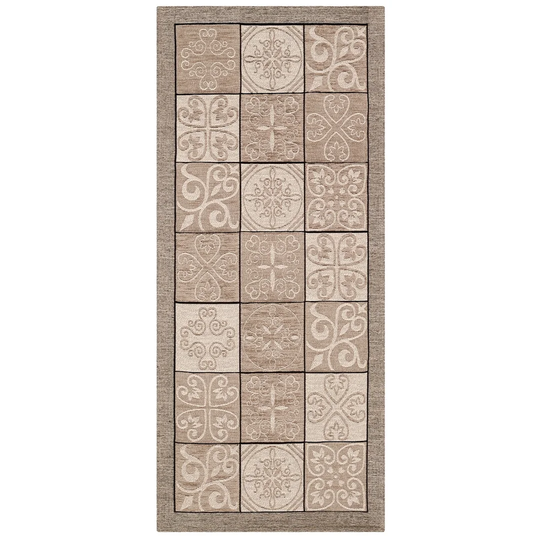 Dashiell Hooked Taupe Rug
