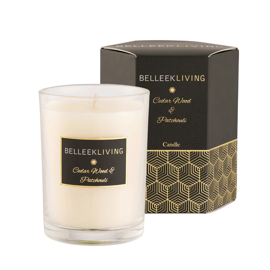 Wood and Patchouli Scented Jar Candle