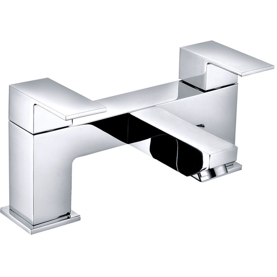 NRG - Bath Filler Mixer Tap Bathroom Square Dual Handle Tub Level Faucet