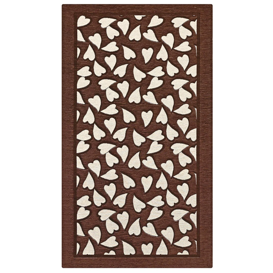 Pippa Sweet Hooked Brown/White Rug