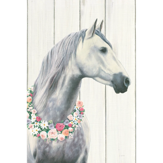 Spirit Stallion I on Wood No Lace Crop by James Wiens Wrapped Canvas Painting Print