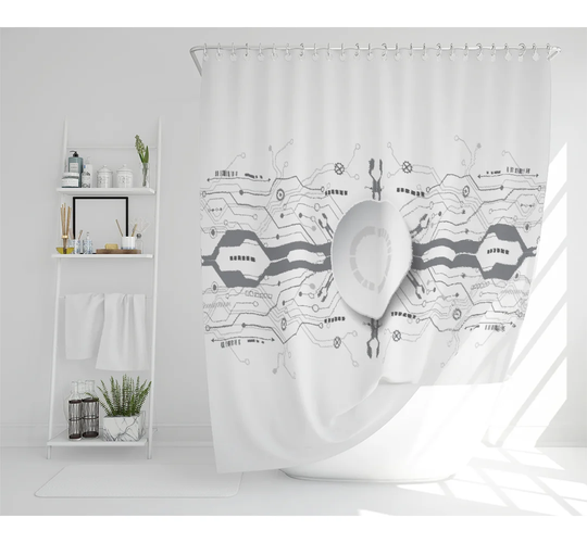 Dimarion Polyester Shower Curtain Set
