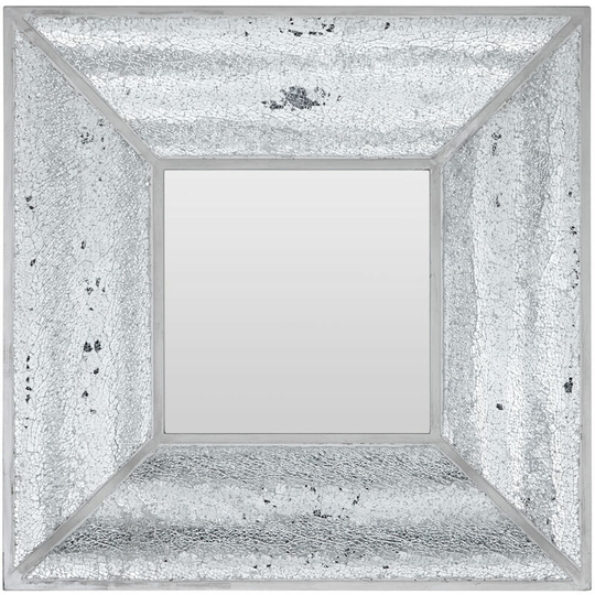 Silver Wall Mirror For Garden And Bedroom Reflective Square Bathroom Mirrors Wall Mounted Contemporary Mosaic Design Hallway Walls Mirrors 71 x 8 x