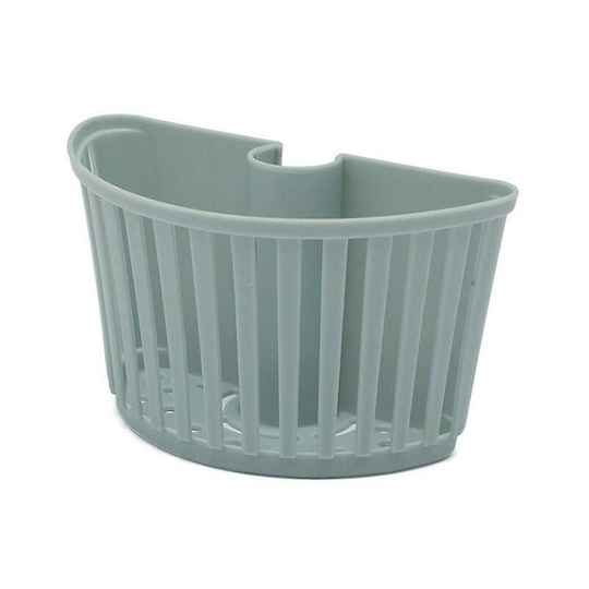 Slotted Drain Baskets Plastic Drainer Fit For Faucet Hose Kitchen Bathroom Sink Sponge Soap Storage Strainer (Blue)