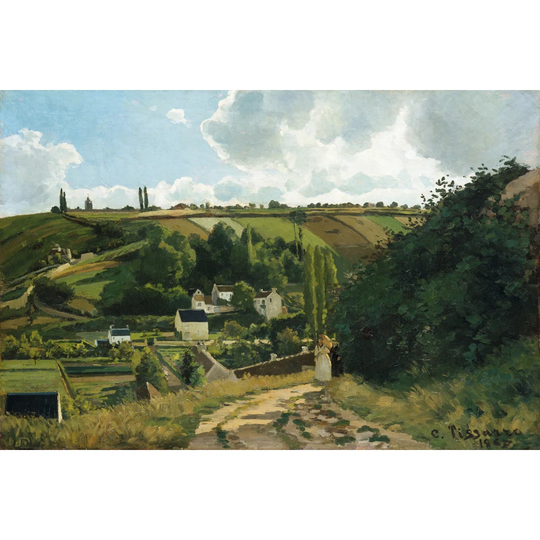 Jalais;Hill;Pontoise by Camille Pissarro - Wrapped Canvas Painting