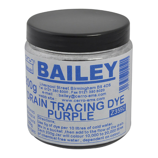BAI3592 3592 Drain Tracing Dye - Purple - Bailey