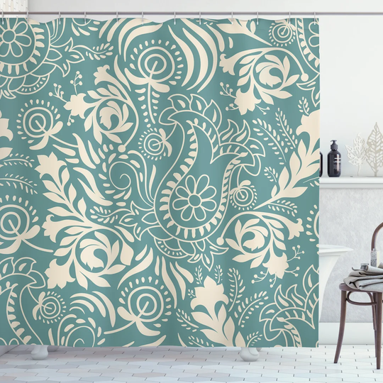 Blasone 13 Piece Polyester Shower Curtain Set