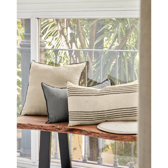 Tolentino Striped Rectangular Lumbar Cushion Cover