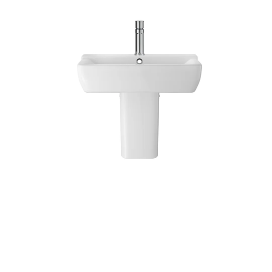 Vitreous China 525mm Semi Pedestal Basin