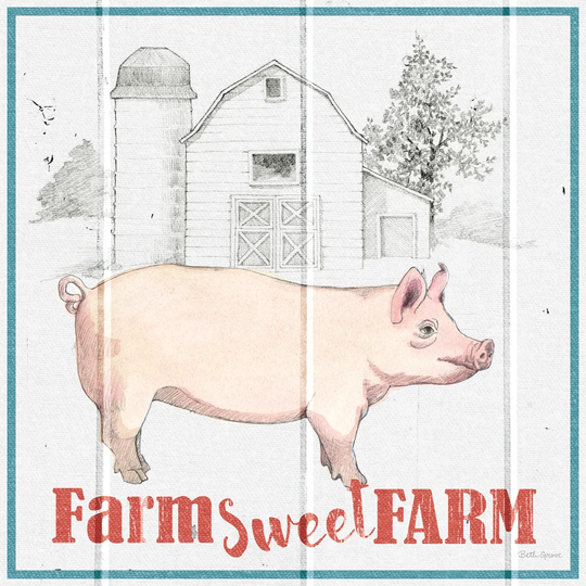 Farm to Table III by Beth Grove - Wrapped Canvas Typography Print