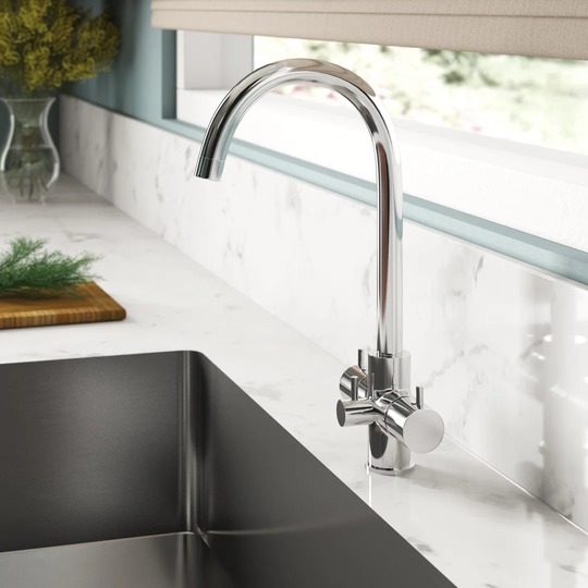 Twin Lever Monoblock Tap