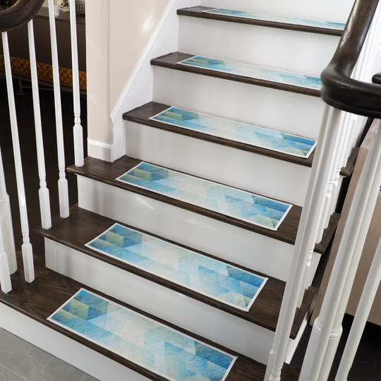 Sea Design Non-Slip Blue Stair Tread