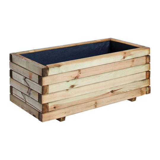 Rectangular Stockholm Pine Planter 80 X 40 X 33 Cm