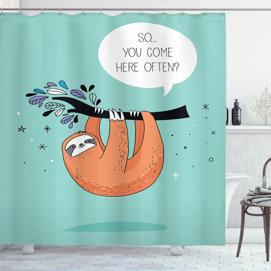 Belshin Polyester Shower Curtain Set