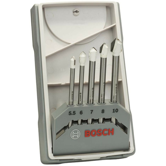 CYL-9 Ceramic Tile Drill Bit Set - 5 Piece - n/a - Bosch