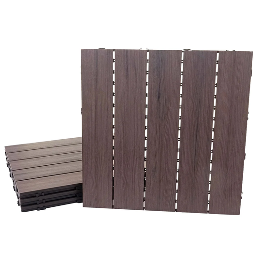 50cm x 50cm Wood Tile in Brown