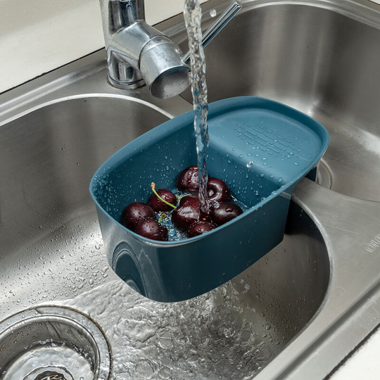 Food Waste Drain Basket Sink Basket Storage Holder Kitchen Cleaning Cloth Rack Sink Countertop Rack